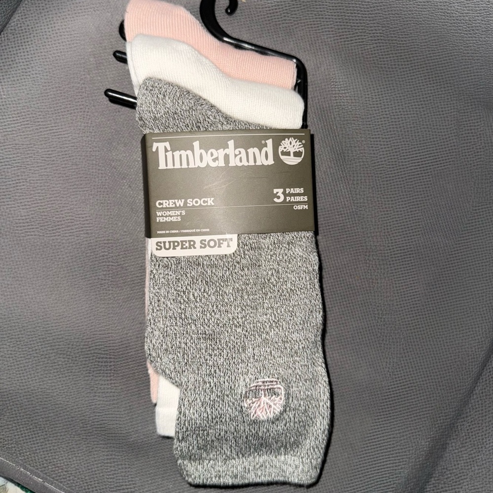 Timberland 3pk. Women’s Solid Supersoft Socks (NWT)